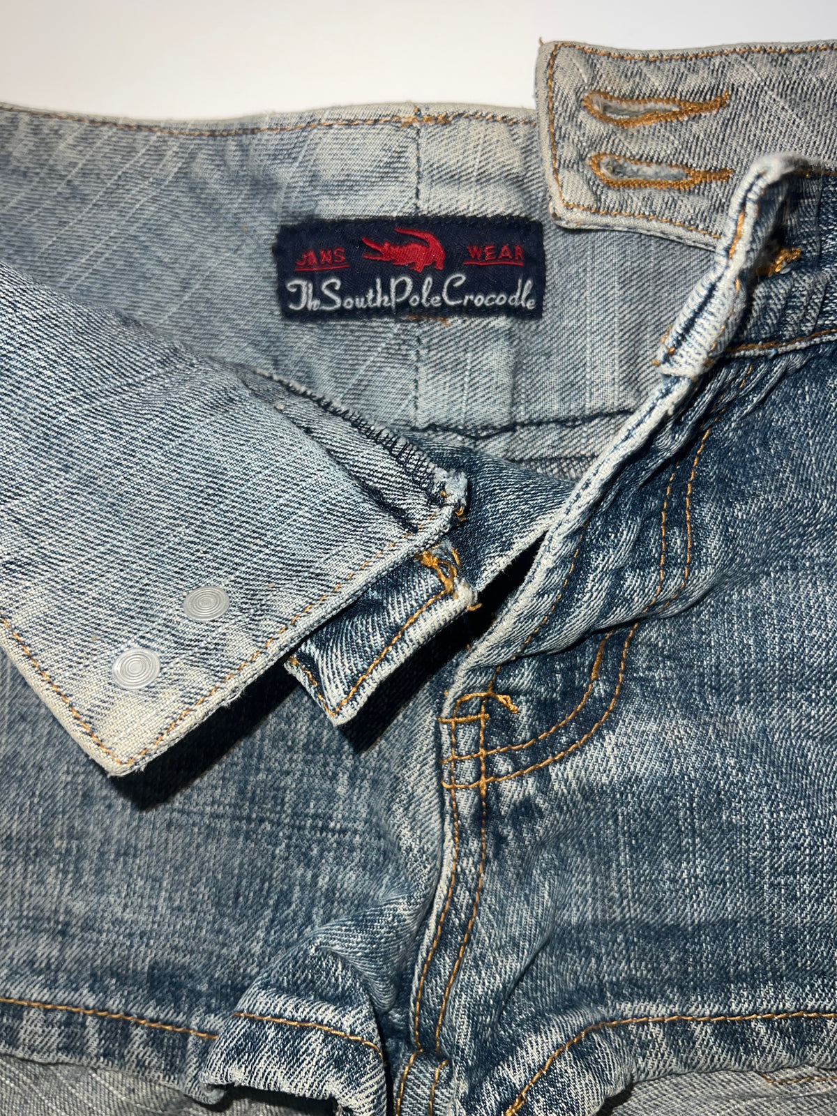 The South Pole Crocodile denim shorts